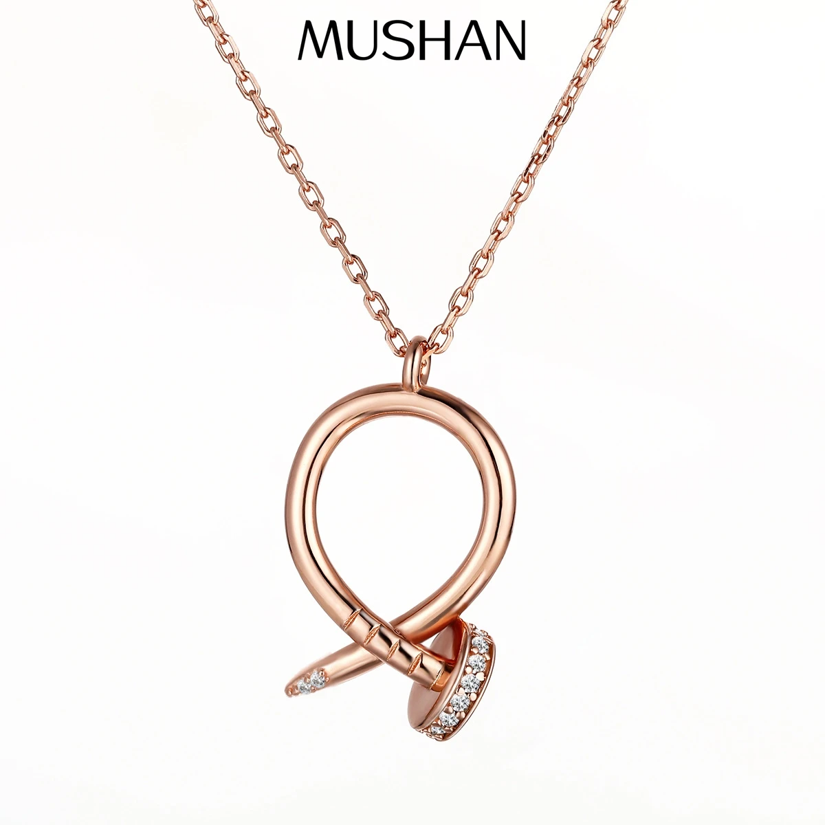 MuShan Jewelry 925 Sterling Silver Necklace Pendant Chain HCD Gemstones Mother Day Gift Daughter Gift Women Necklaces Jewelry