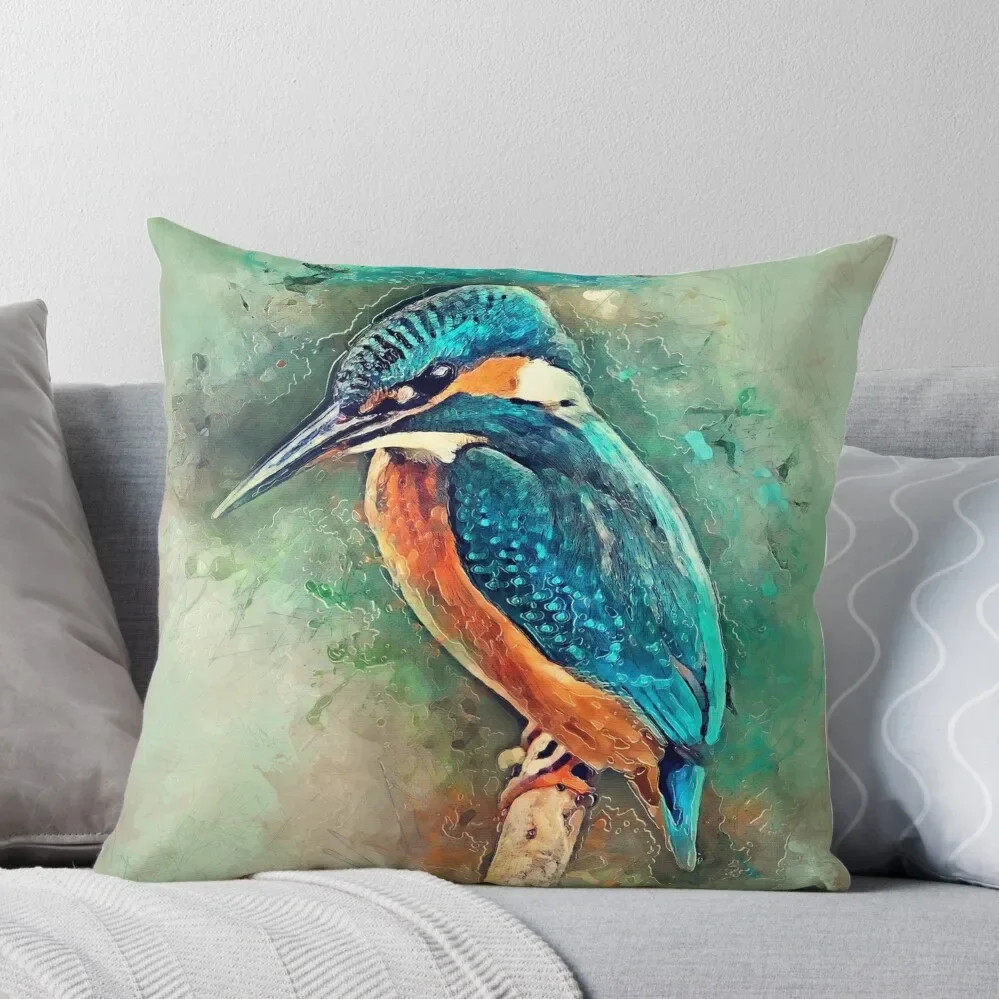 

kingfisher Throw Pillow Custom Cushion Christmas Throw Pillows Covers pillow cover luxury