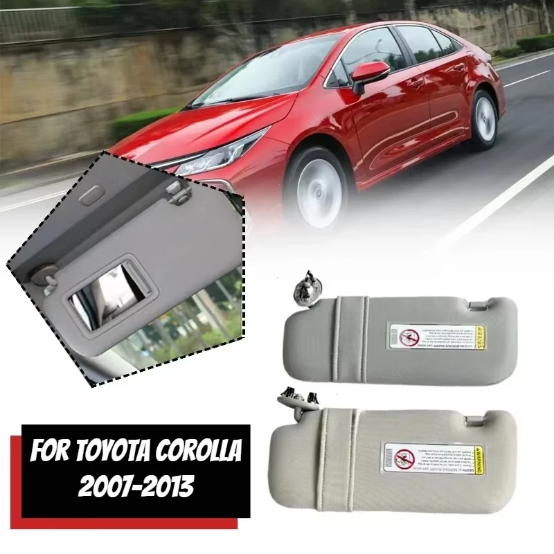 

Car Interior Sun Visor For Toyota Auris Corolla 2008 - 2013 With Mirror Beige Grey Sun Shade Left Right Driver Passenger Side