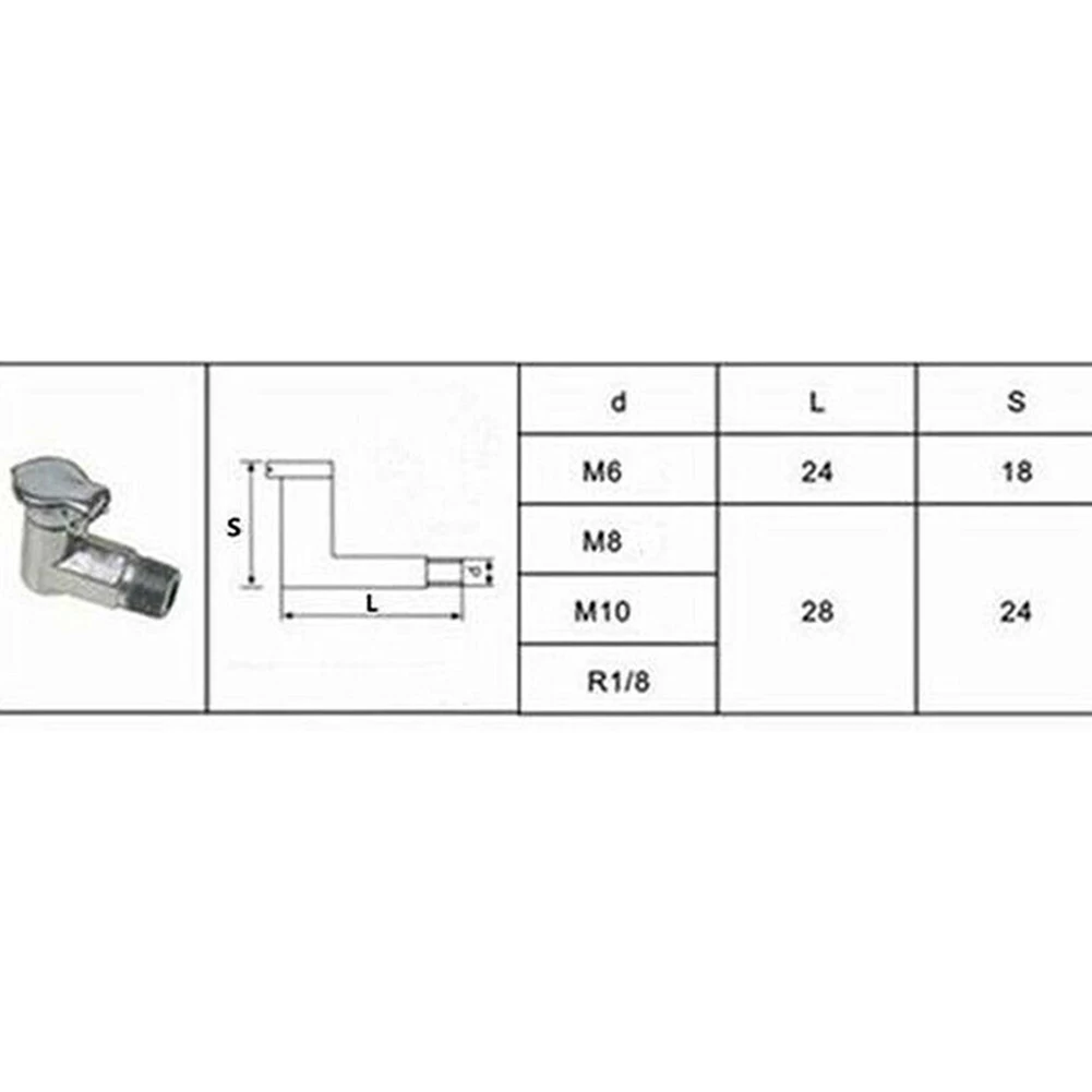 

1x CNC Gits Oil Cup Cover Milling Machine Elbow for Bridgeport Parts M6 M8 1/8 Spring Angle Ruler Oil Cup Tool