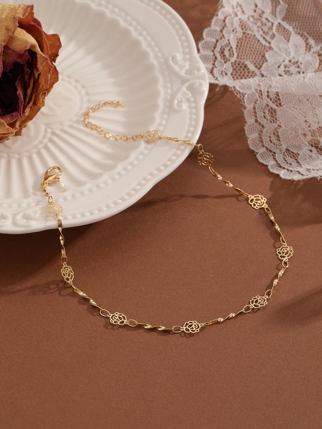 QIAMNI Bohemia Flower Beads Chain Anklet For Women Girls Ankle Bracelet On Leg Foot Trendy Summer Beach Wedding Jewelry Gift