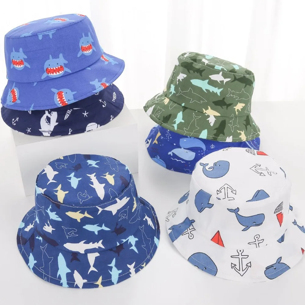 Hot Sale Cartoon Baby Sun Hat Trendy Breathable Sunscreen Hat Anti-uv Beach Cap Boys Girls