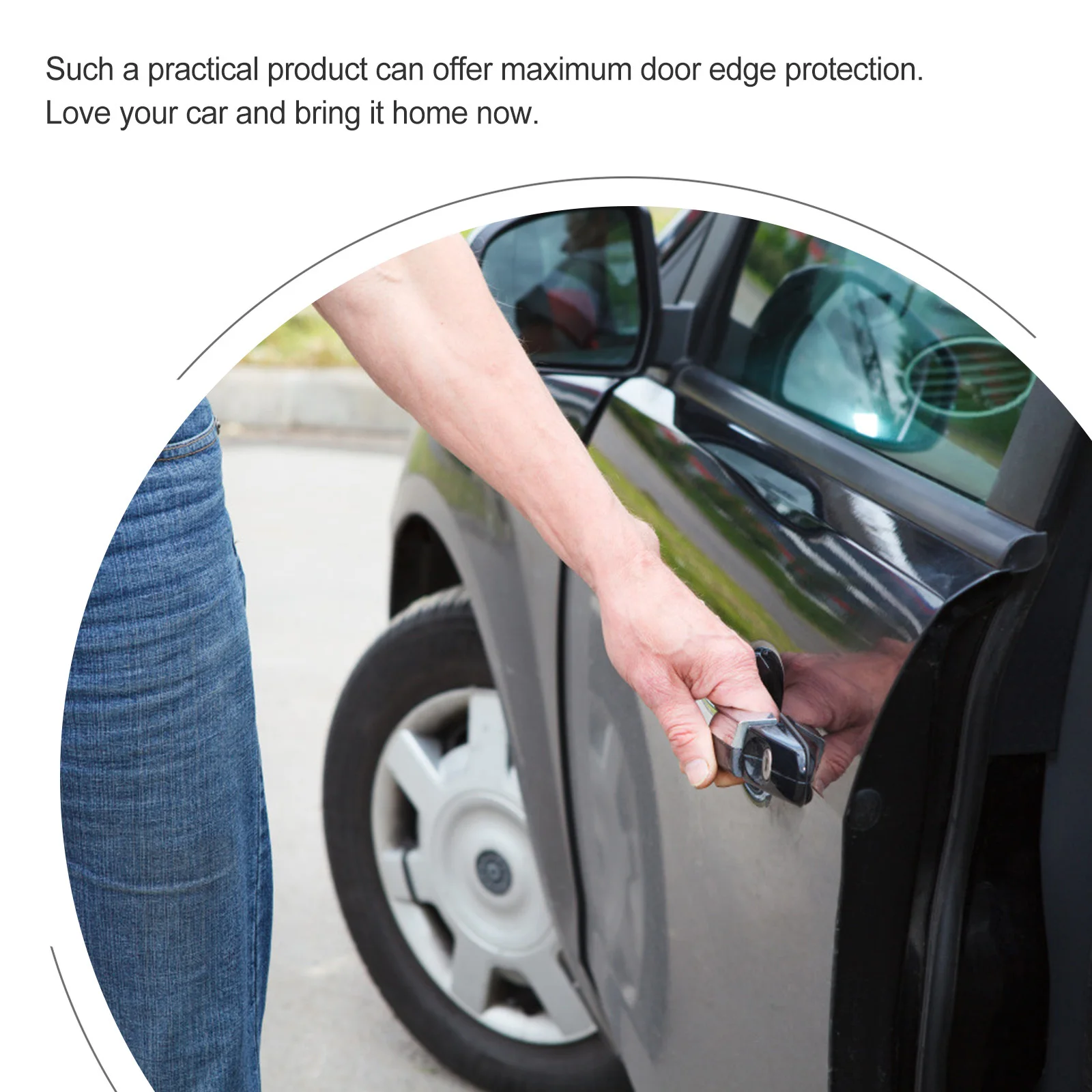 

10m Car Door Guard Trim Electroplated Glossy Flexible Auto Door Anti-Scratch Crash Sticker Car Supplies