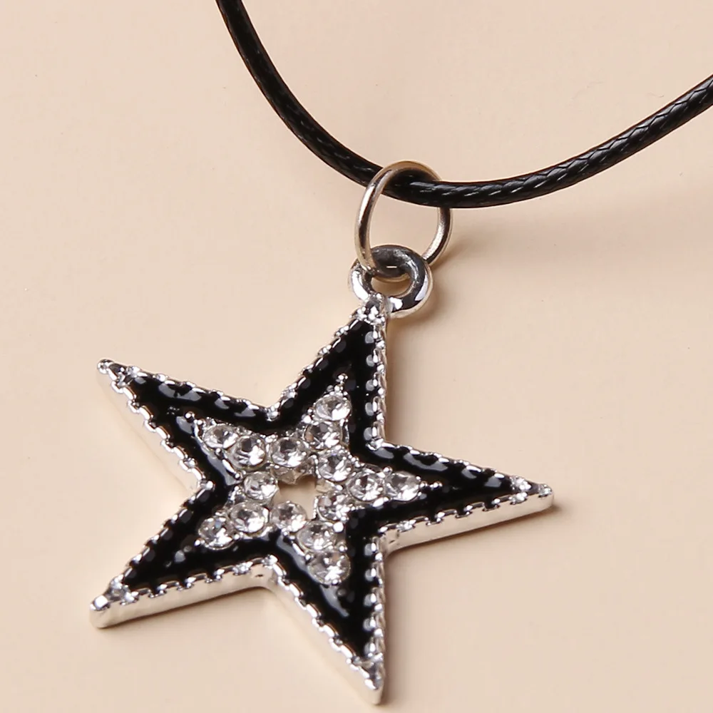 New Fashion Creative Simple Hip Hop Boy Temperament Trendy Brand Casual Personality Punk Five Pointed Star Necklace