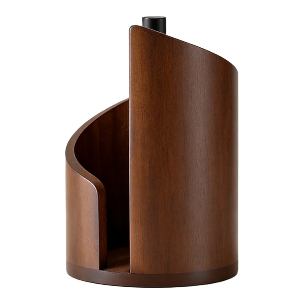 For Kitchen Counter Paper Towel Holder Modern Kitchen Paper Holder Rustic Kitchen Decor Vertical Design One-hand Dispensing