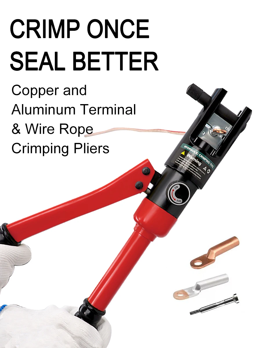 PXPX Hydraulic Crimping Tool YQK-300 Crimping Range 10-300mm² Copper and Aluminum Terminal Compression Tool Wire Rope Crimper