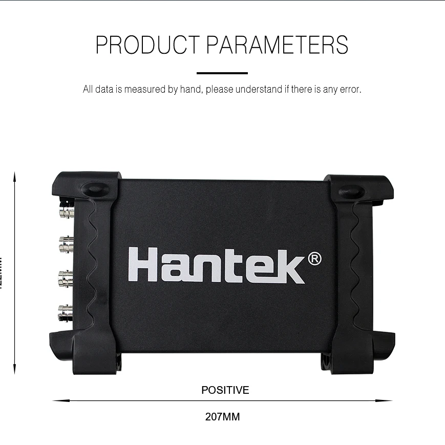 Hantek 6074BE PC USB Digital Storage Virtual Oscilloscope 2.0 Interface 4CH 70MHZ Handheld Portable Osciloscopio Support WIN10