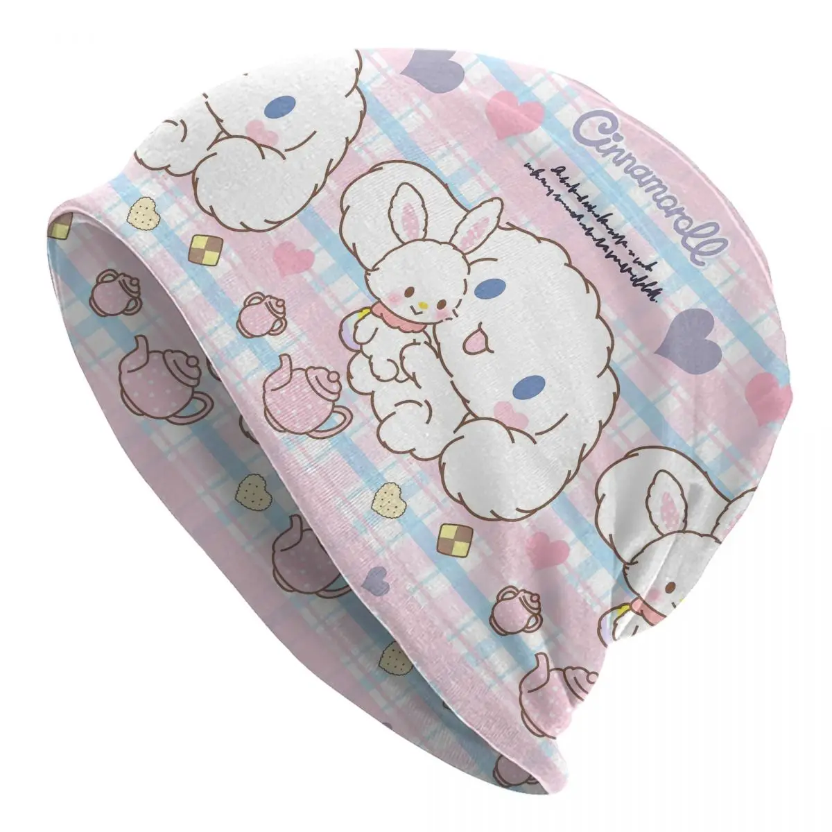 

Cinnamoroll Skullies шапочки шляпа мультфильм мода унисекс уличные шапки теплые головные уборы капот