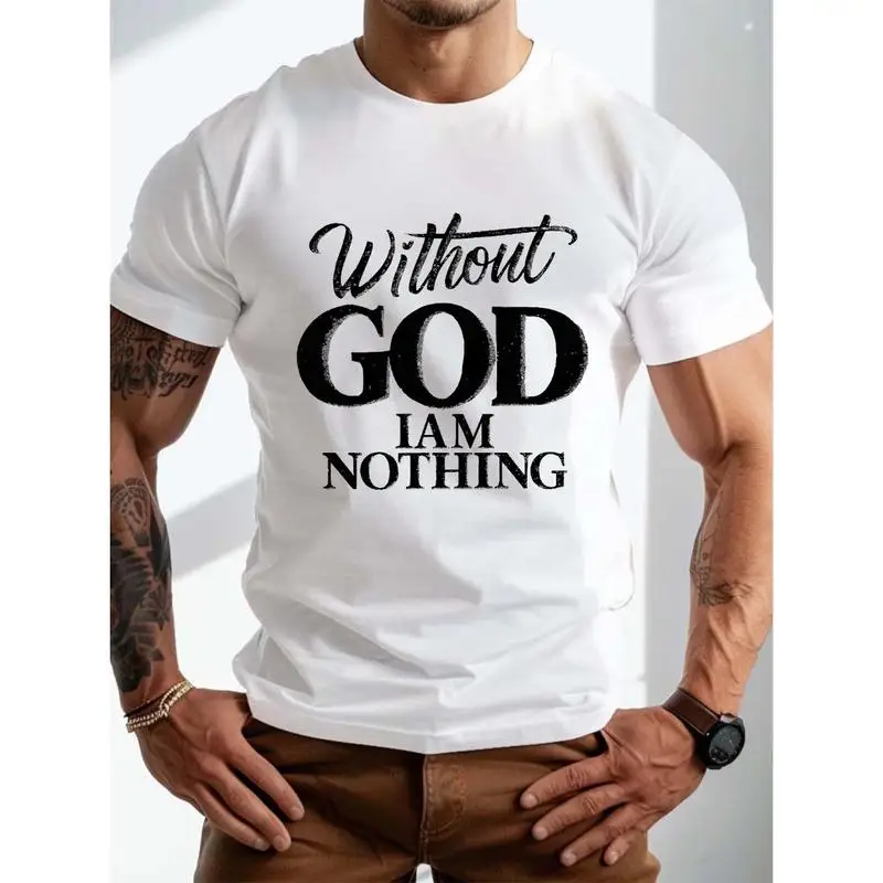 Men`S Plus Size Summer T-Shirt - 