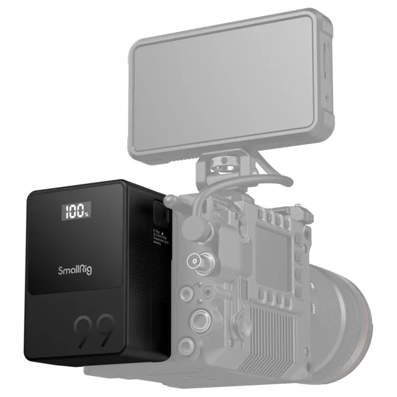 SmallRig VB99 VB155 VB50 Mini V montaje batería pantalla OLED USB-C PD carga rápida para cámara videocámara Monitor luz de vídeo 3580