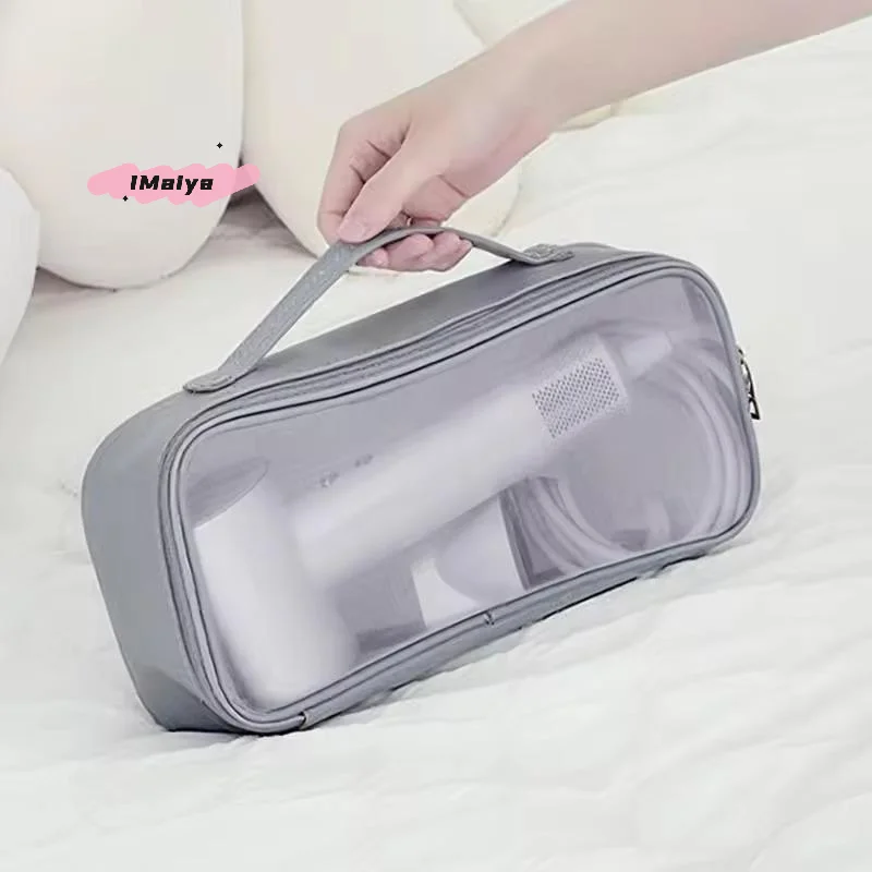 Picture 3: M-Hair Dryer Carrying Case Curling Iron Straightener Storage Case Large Capacity Clear Window Storage Bag Portable Travel Case
