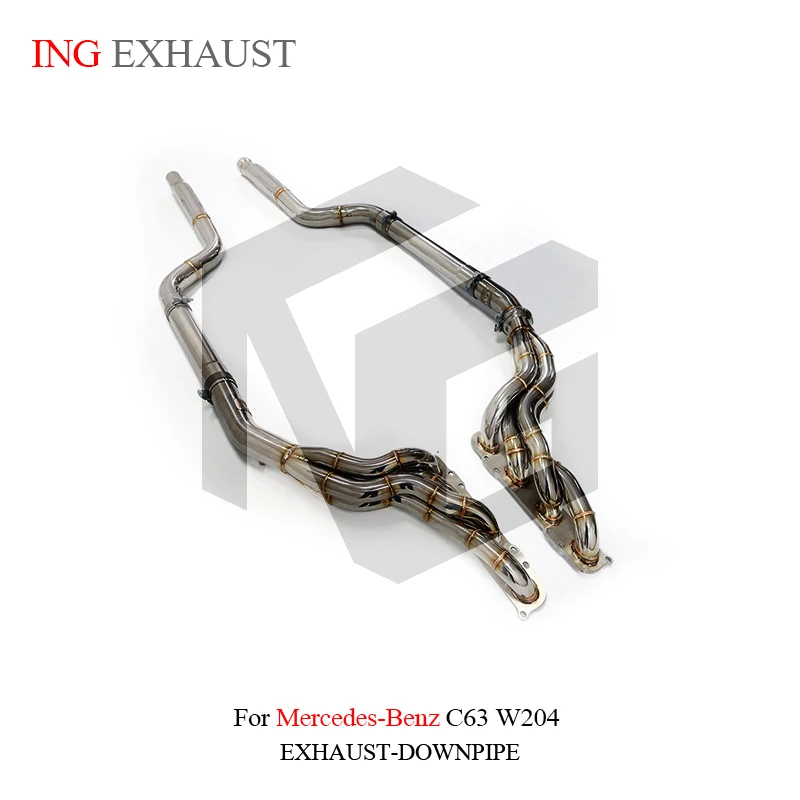 ING Manifold Performance Exhaust Tube for Mercedes Benz AMG W204 C63 6.2L Engine Header Displacement Power Race TOOLS  system