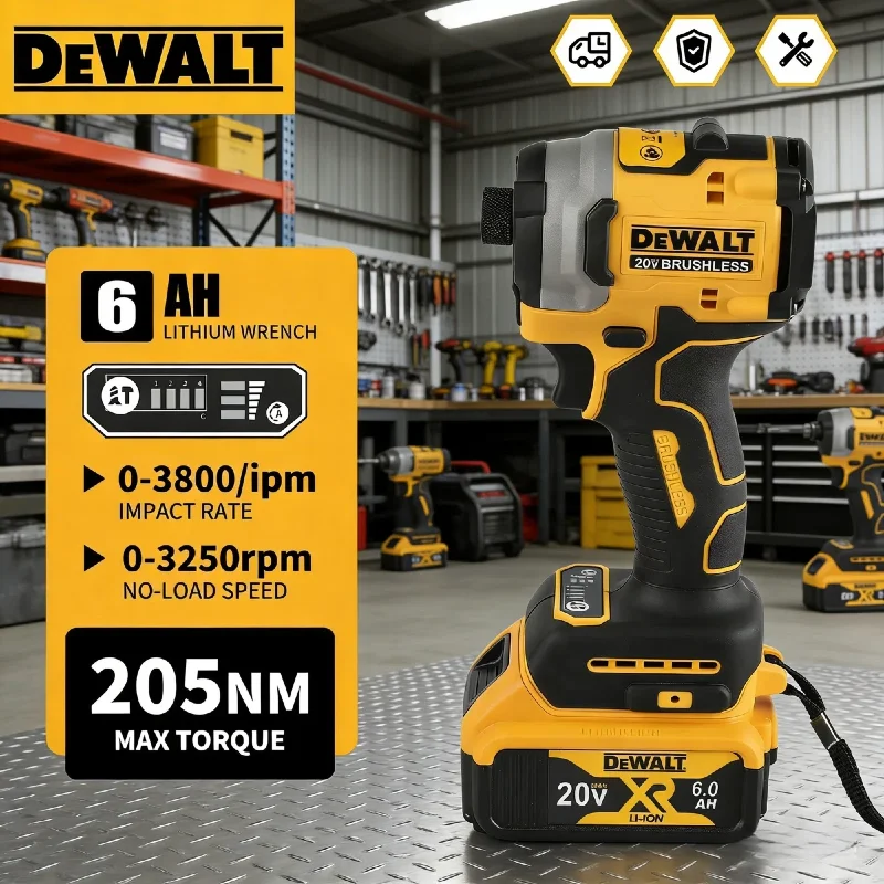 

Аккумуляторный ударный гайковерт DeWalt DCF850, 20В, литий-ионный, высокомоментный, оригинальная версия