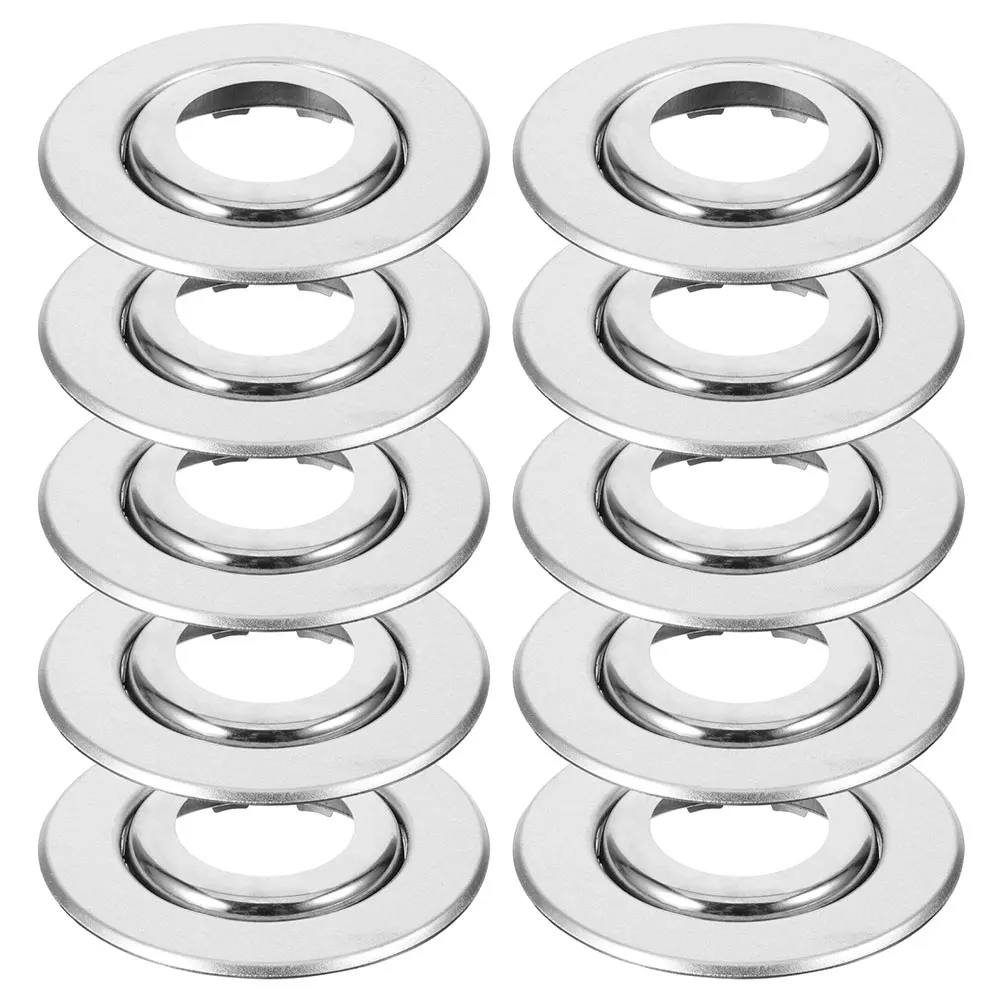 

20pcs Silver Stainless Steel Sprinkler Protector Pipe Decoration Fire Component Flange Wall Plate Cover