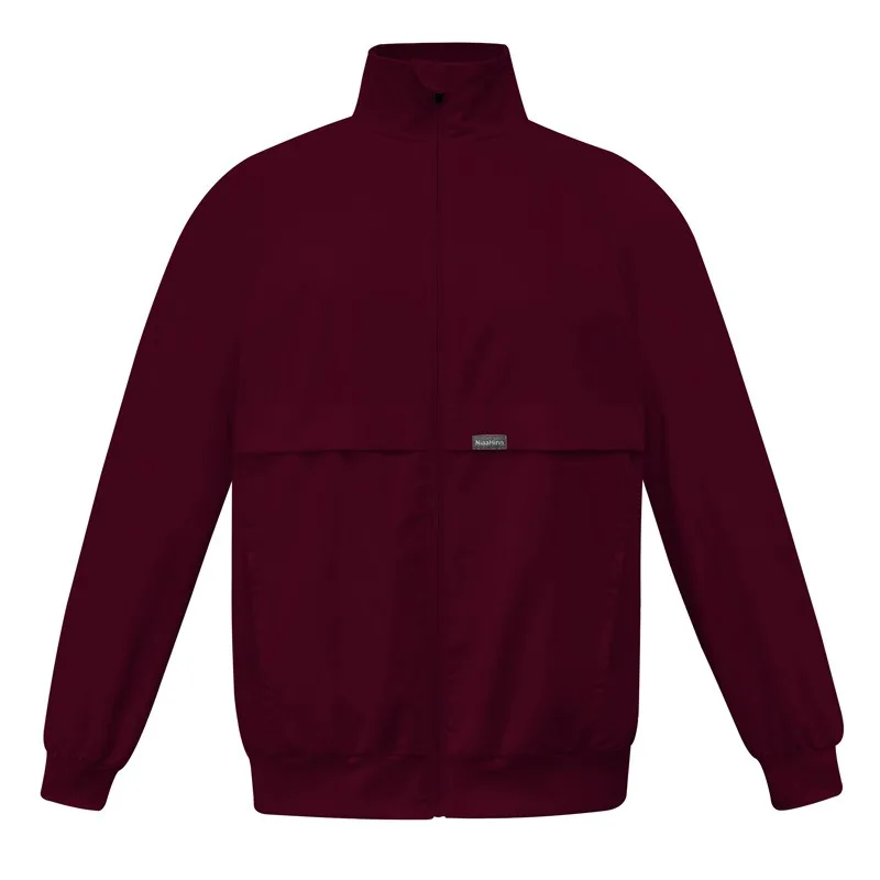 Standing Collar Long Sleeved Medical Touring Jacket with Practical Pocket Design for Hospital Nurses' Surgical Outerwear