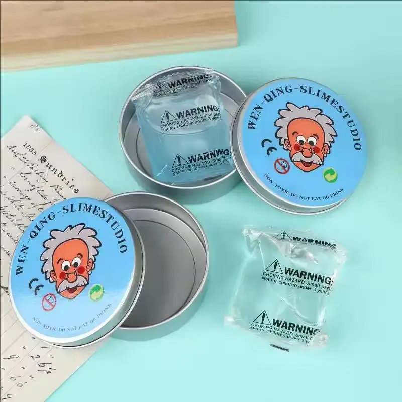 2026 Stress Relief Toys Old Man Liquid Squishy Transparent Crystal Slime Fluffy Foam Putty Gift Safe Bouncy Stretchy Color Slime