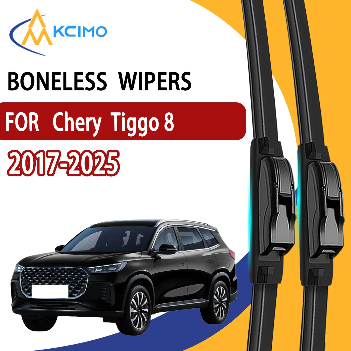 

2Pcs Front Windshield Wiper Blades For Chery Tiggo 8 2017-2025 Windscreen Window Car Accessories