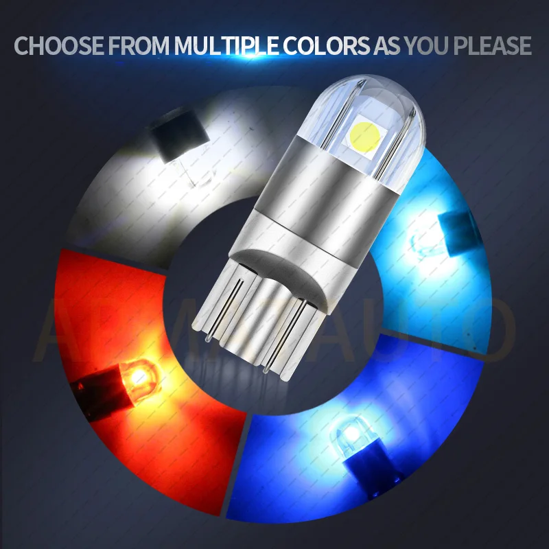 4pcs LED Clearance Light W5W T10 Canbus For Peugeot 1007 107 206 207 307 4007 4008 407 508 607 807 Bipper Tepee Expert Partner view 6