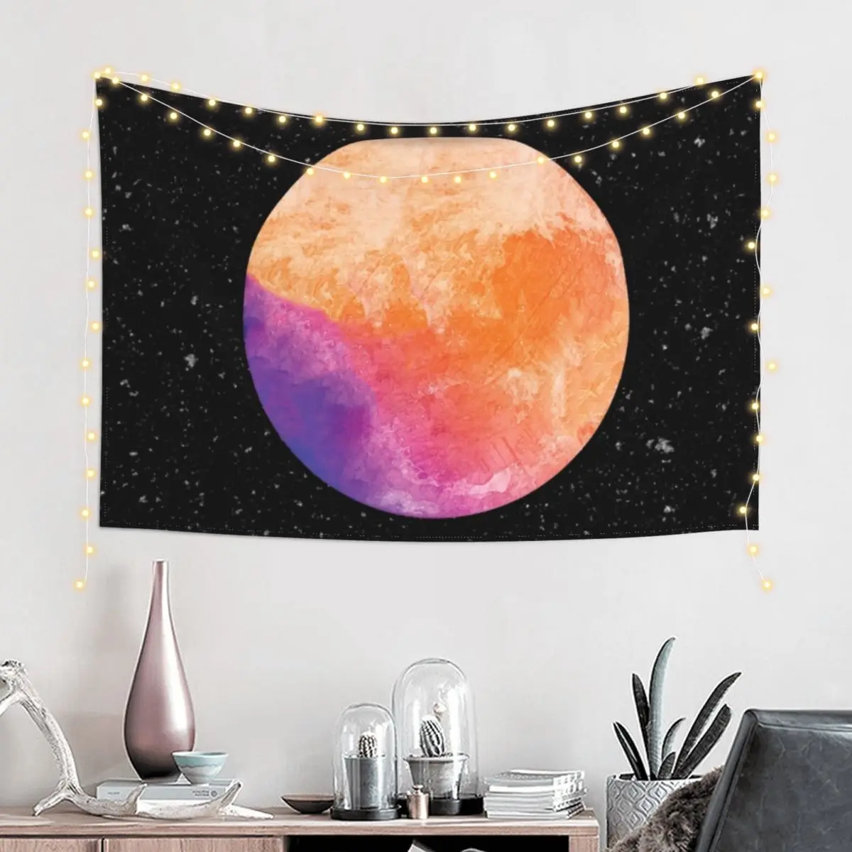 kid cudi man on the moon Tapestry Wall Decoration Items Luxury Living Room Decoration Home Decoration Accessories Tapestry