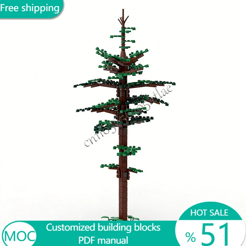 

227 шт. деревья сосна лес дерево MOC настроить модульный строительный блок технология кирпич популярный творческий DIY мальчик фестиваль игрушка в подарок