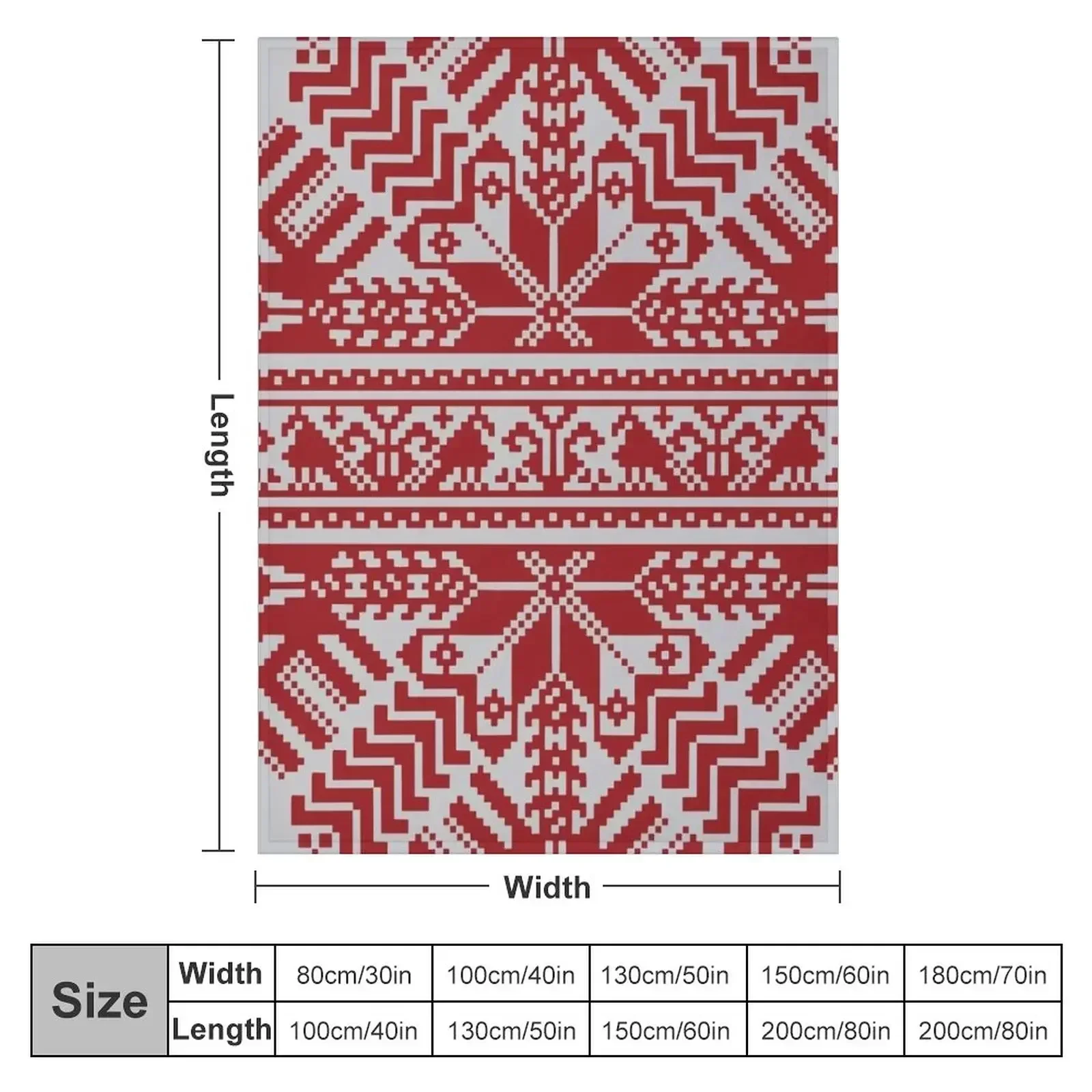 Baltic Traditional Ornament. Latvian Throw Blanket blankets ands Hairys Plush Blankets