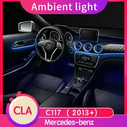 For Mercedes Benz 12/64 Colors CLA C117 Ambient Light Turbo Air Vent/Duct Rear Led Nozzle