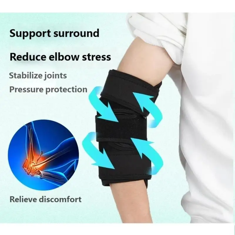 652F Sports Arm Brace Comfortable Night Sleep Compressions Elbow Brace with Splints