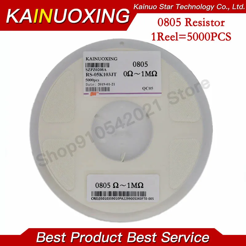 5000 szt. 0805 SMD 1/4W 0R ~ 10M rezystor chipowy 0 10R 100R 220R 330R 470R 1K 4.7K 10K 47K 100K 0 10 100 330 470 ohm