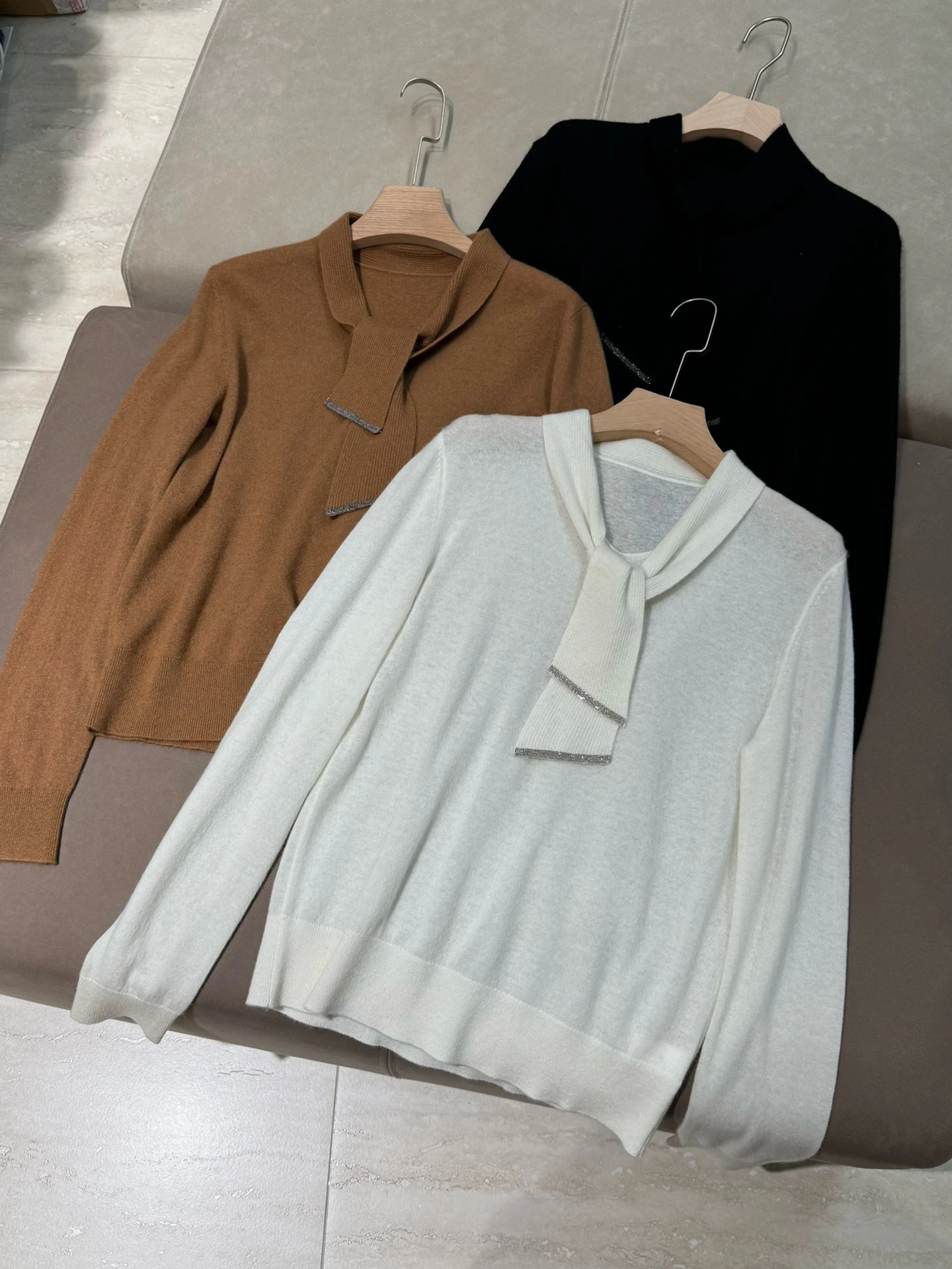 

Casual Camere Knitwear Women's Base Layer Sweater Comfortable Versatile Cozy Wool Blend Long Sve ort Length Color