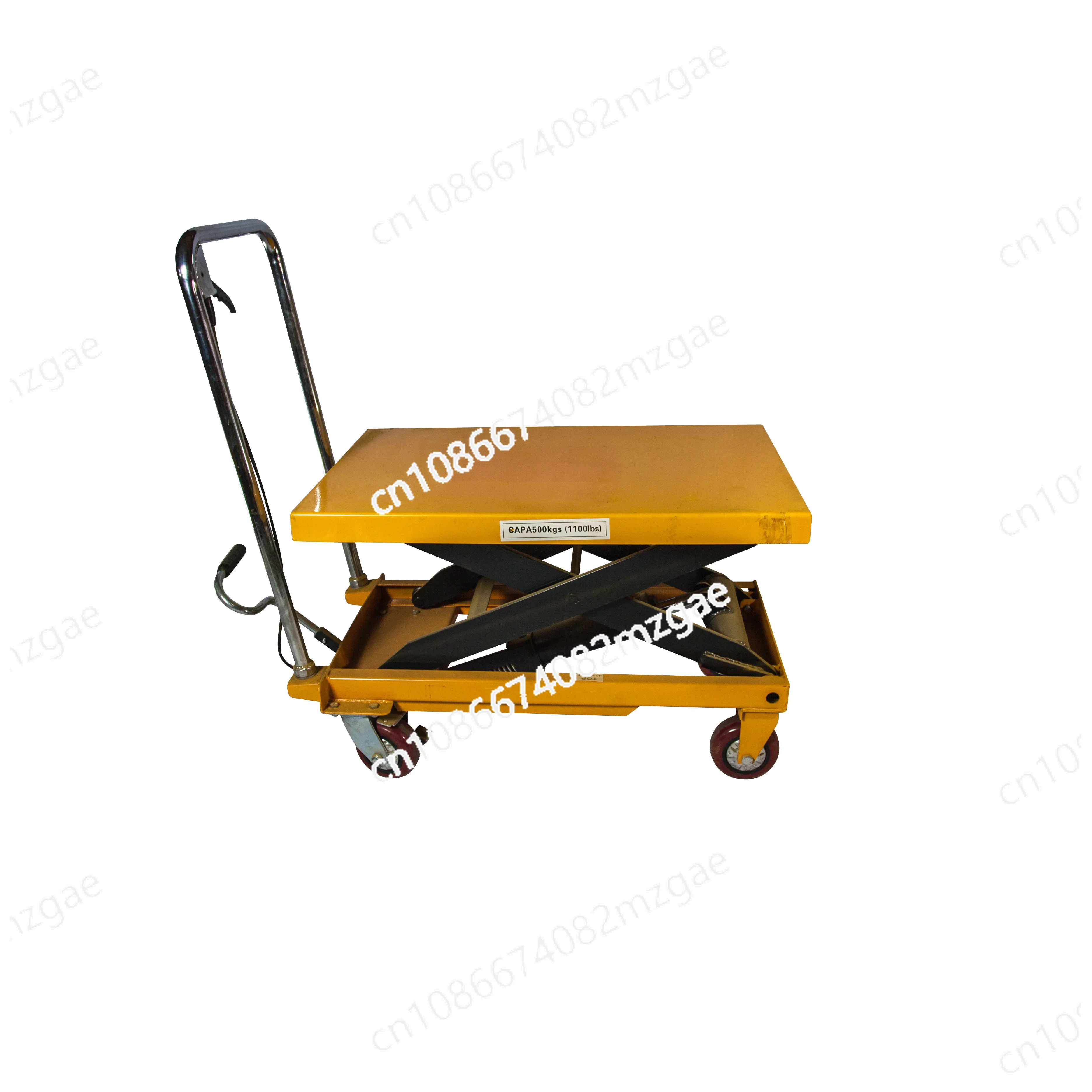 PT500A Electric Mold Platform Handcart Mobile Manual Lifting Platform Car Pedal Hydraulic Platform Car