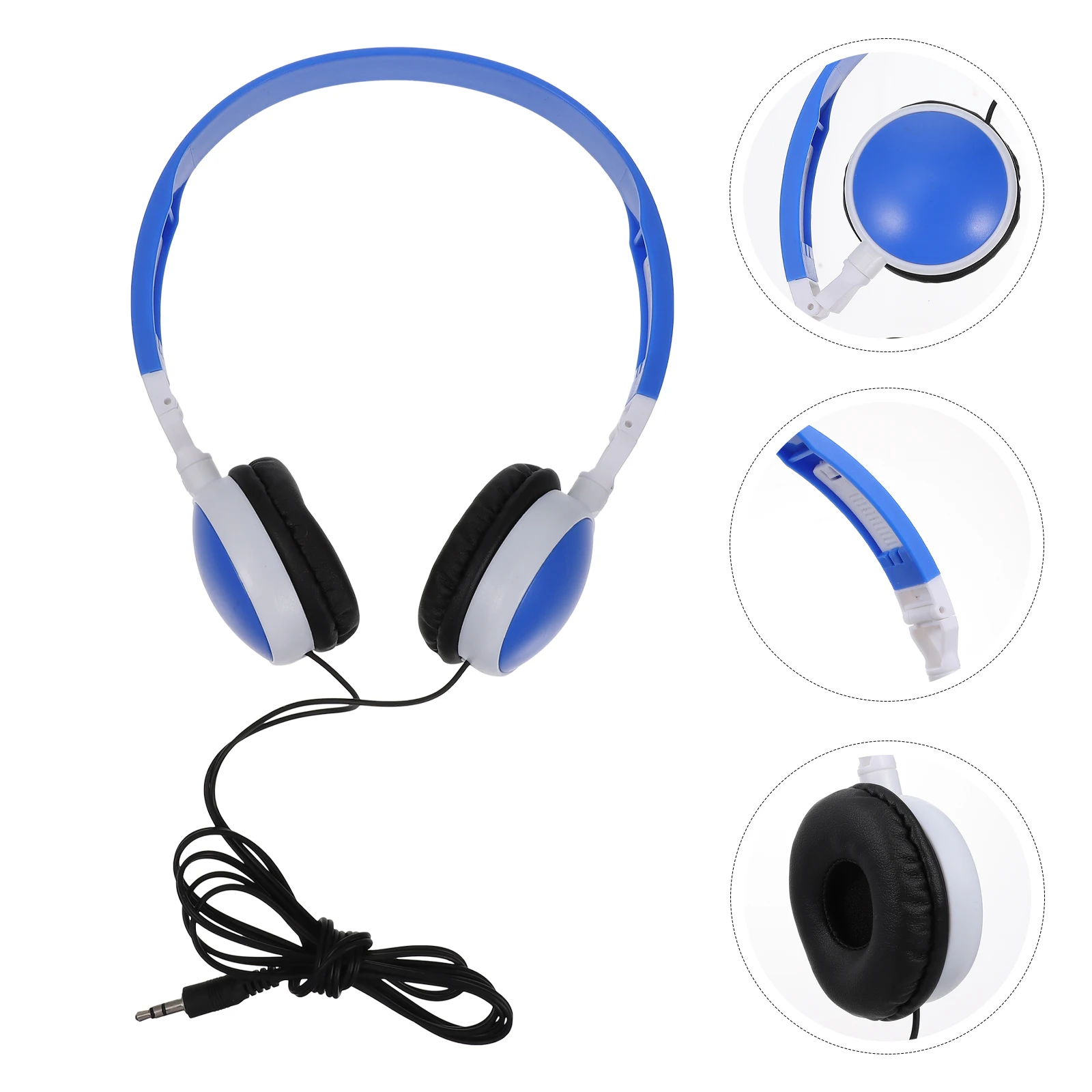 

Kids Headphones Children Headset Stereo Wired Earphones Foldable Compatible Phone Tablet Computer 35mm Audio Jack