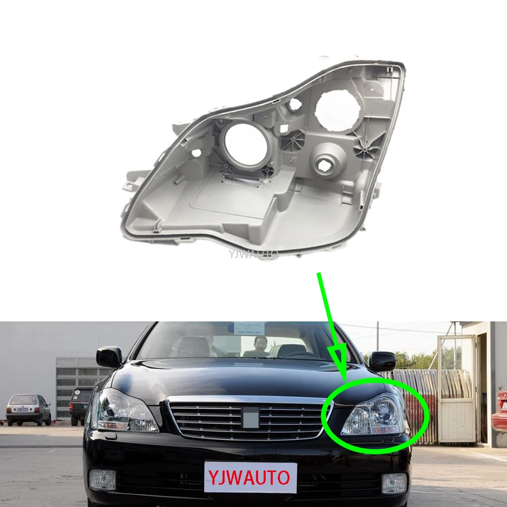 

Headlight Base For Toyota Crown 2005~2009 Headlamp House Car Rear Base Front Auto Headlight Back House