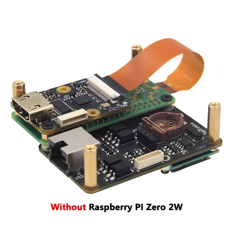 

A29M-Pikvm-A4 Kit KVM-A4 HAT Remote Control Overip Server KVM Over IP -Compatible To CSI For Raspberry Pi Zero 2W Only