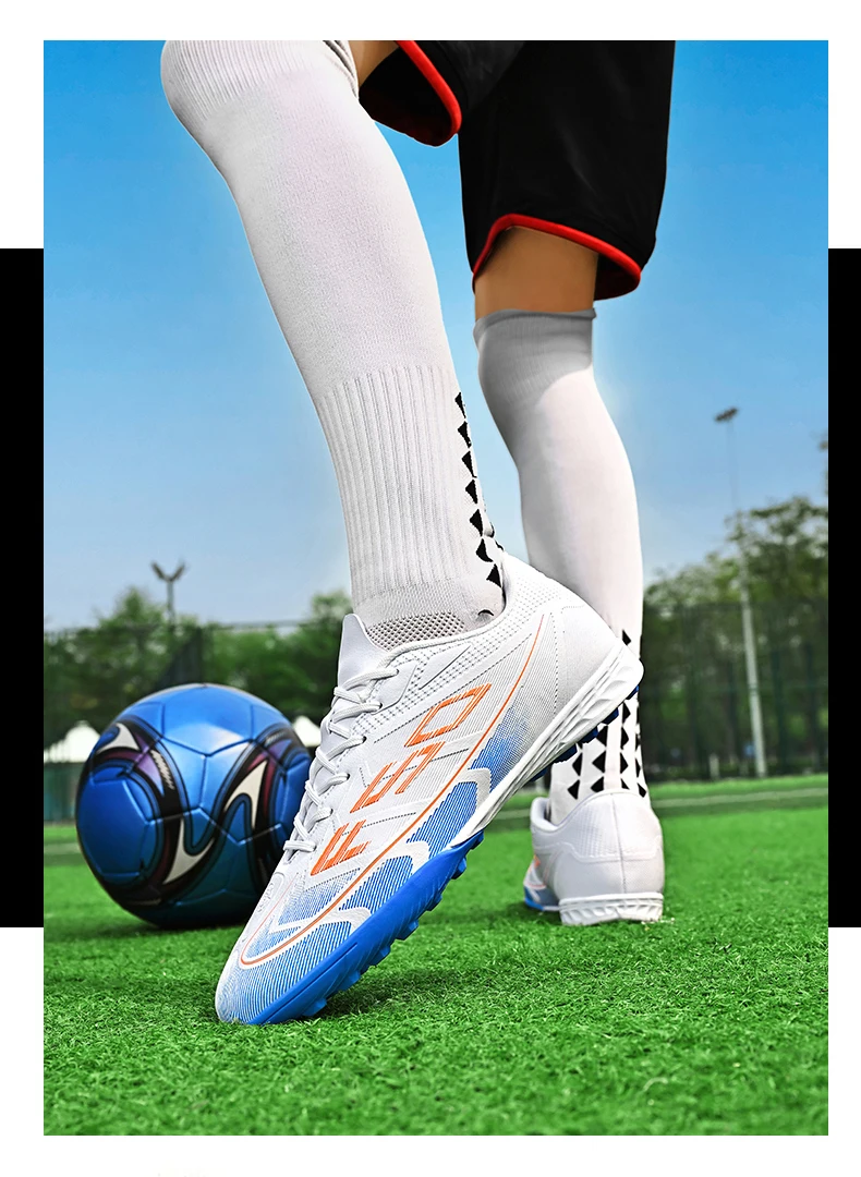 Neue Herren-Fußballschuhe Futsal High Ankle Atmungsaktiv Rutschfest Hochwertige Ultraleichte Fußballschuhe Sportschuhe für Outdoor-Wettkämpfe – Detail 19