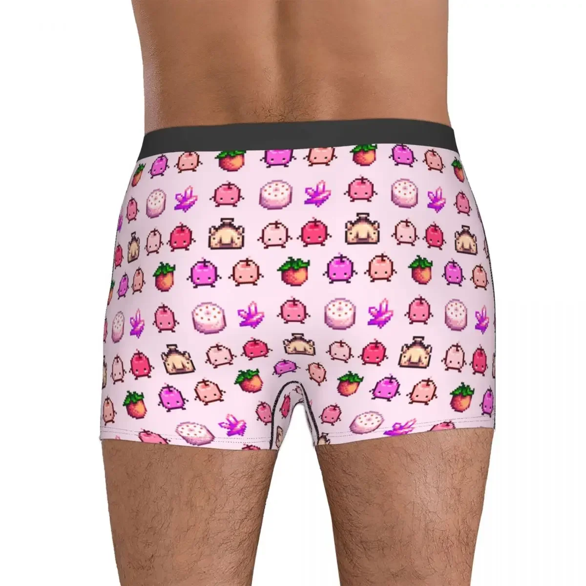 Calzoncillos bóxer para hombre, ropa interior suave, color rosa, Junimo, Stardew Valley, regalos para novio