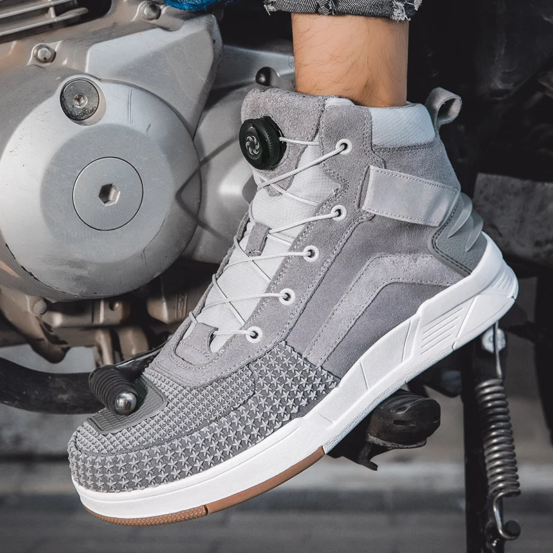 

Motorcycle protective boots men four season anti slip anti fall riding boots casual fashionable commuting knight cycling boots