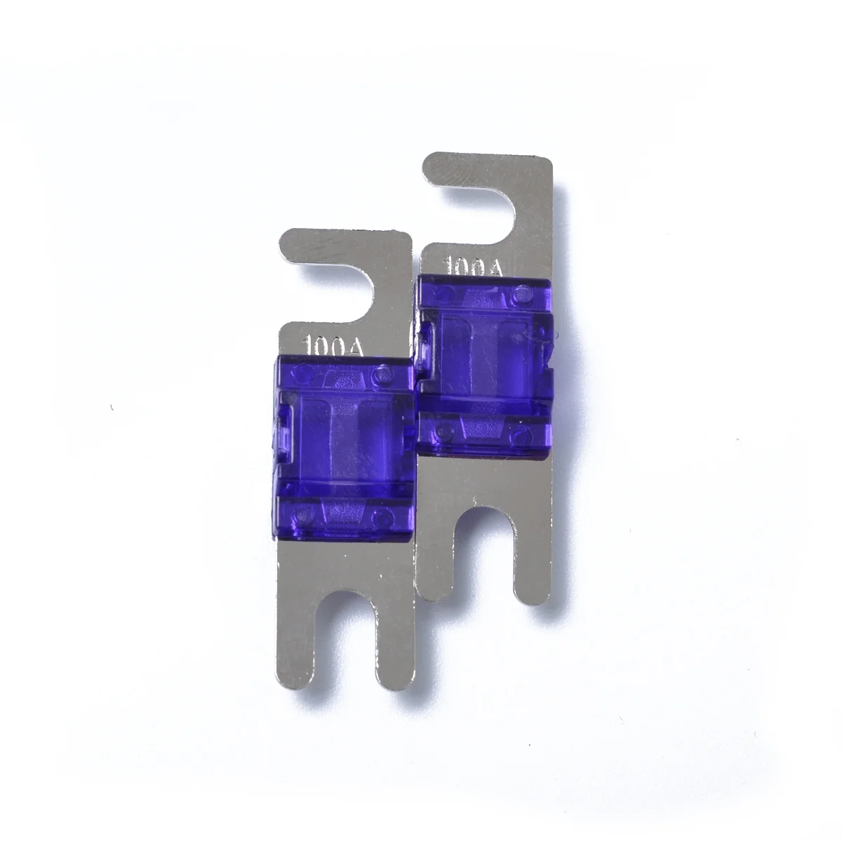 

5pcs Mini Anl 100A Car Audio Power Wire Fuse Boat Truck System 4.1X1.2X0.9Cm Dark Blue For Auto Electronics Circuit