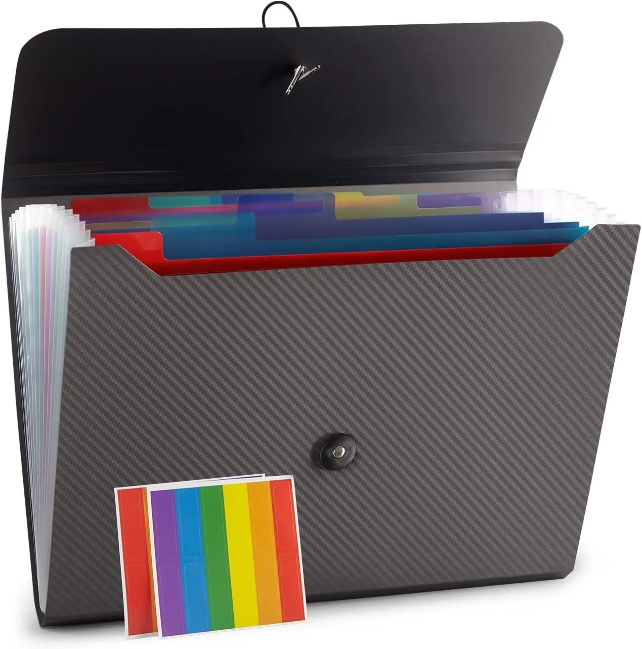 

Expanding File Folder with 13 Pockets, Aesthetic Paper Organizer for Work, School, Home, and Office Documents