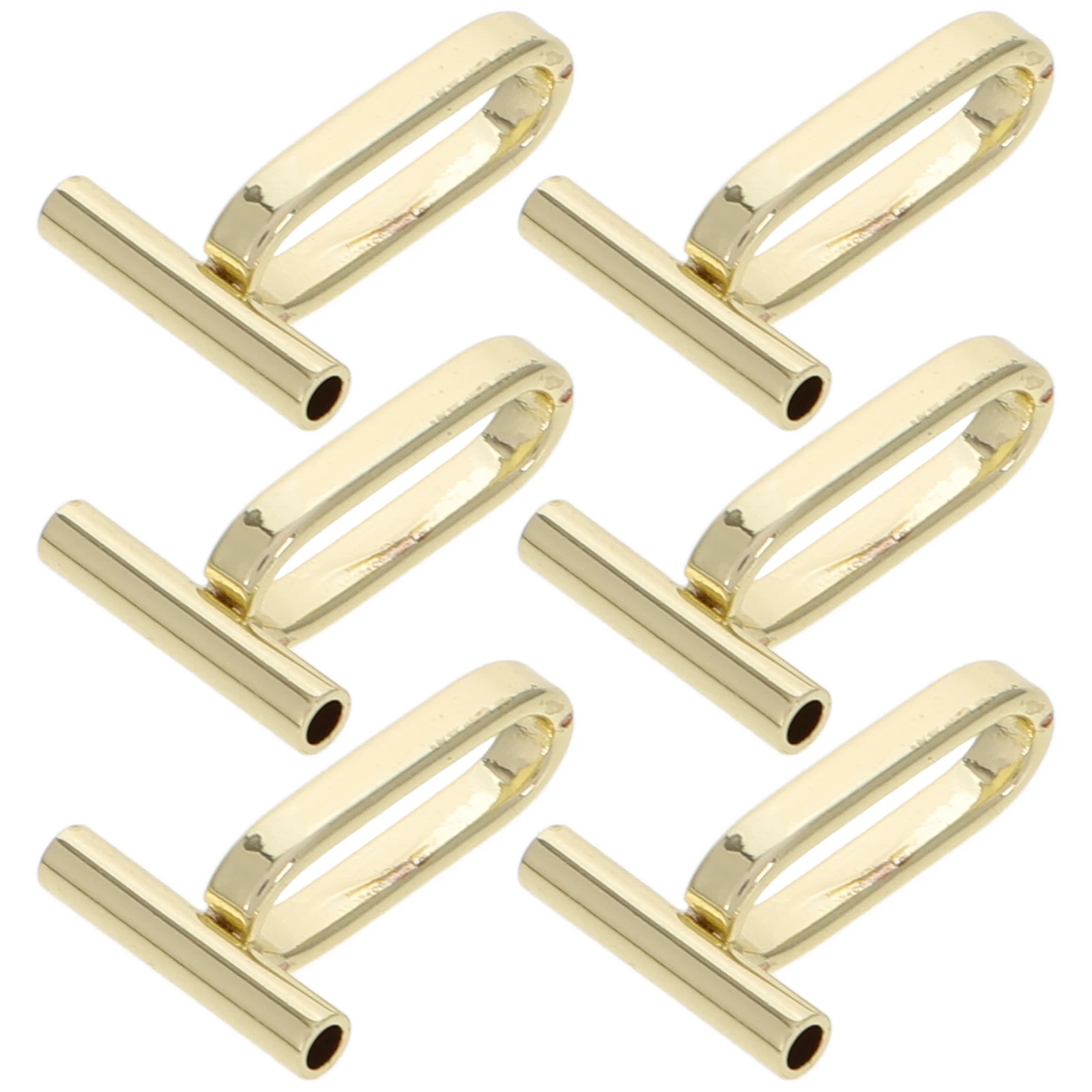 

6pcs Pin Converters Mini Metal Converter Pendant Stainless Steel To Necklace Adapter Craft Supply Jewelry Accessory Clothing