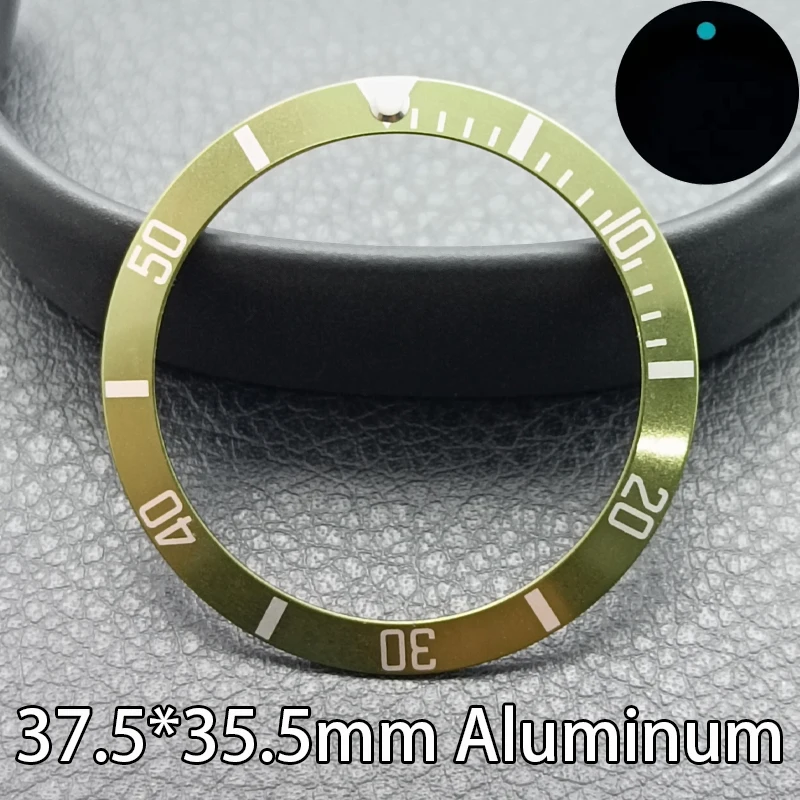 37.5mm*35.5mm Aluminum Watch Bezel Watch Insert Ring Mens Watch Replacement Part Accessories Watch Face Watch Bezel Repair Tool