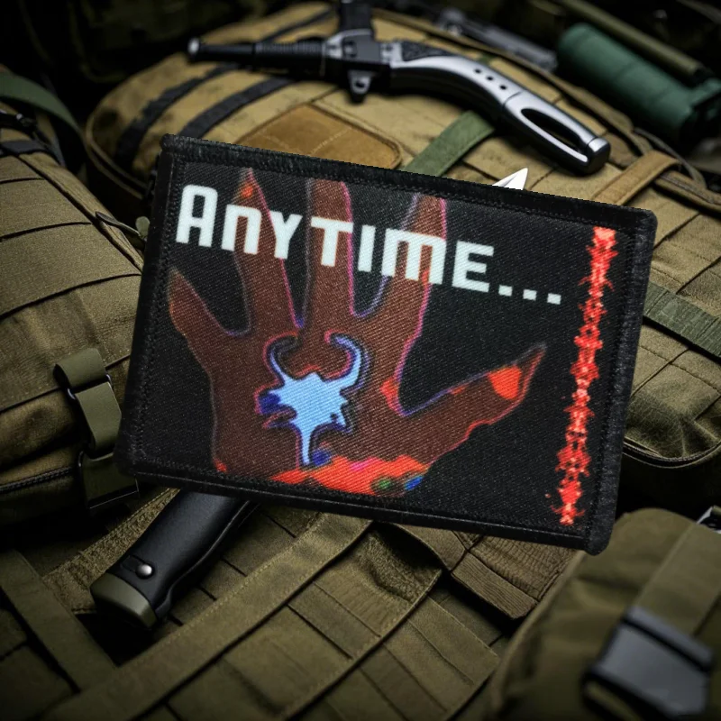 

PREDATOR Anytime тактическая наклейка для морали, персонализированный значок на ладонь, повязка на руку, нашивка, военный рюкзак на липучке, наклейки на шляпу