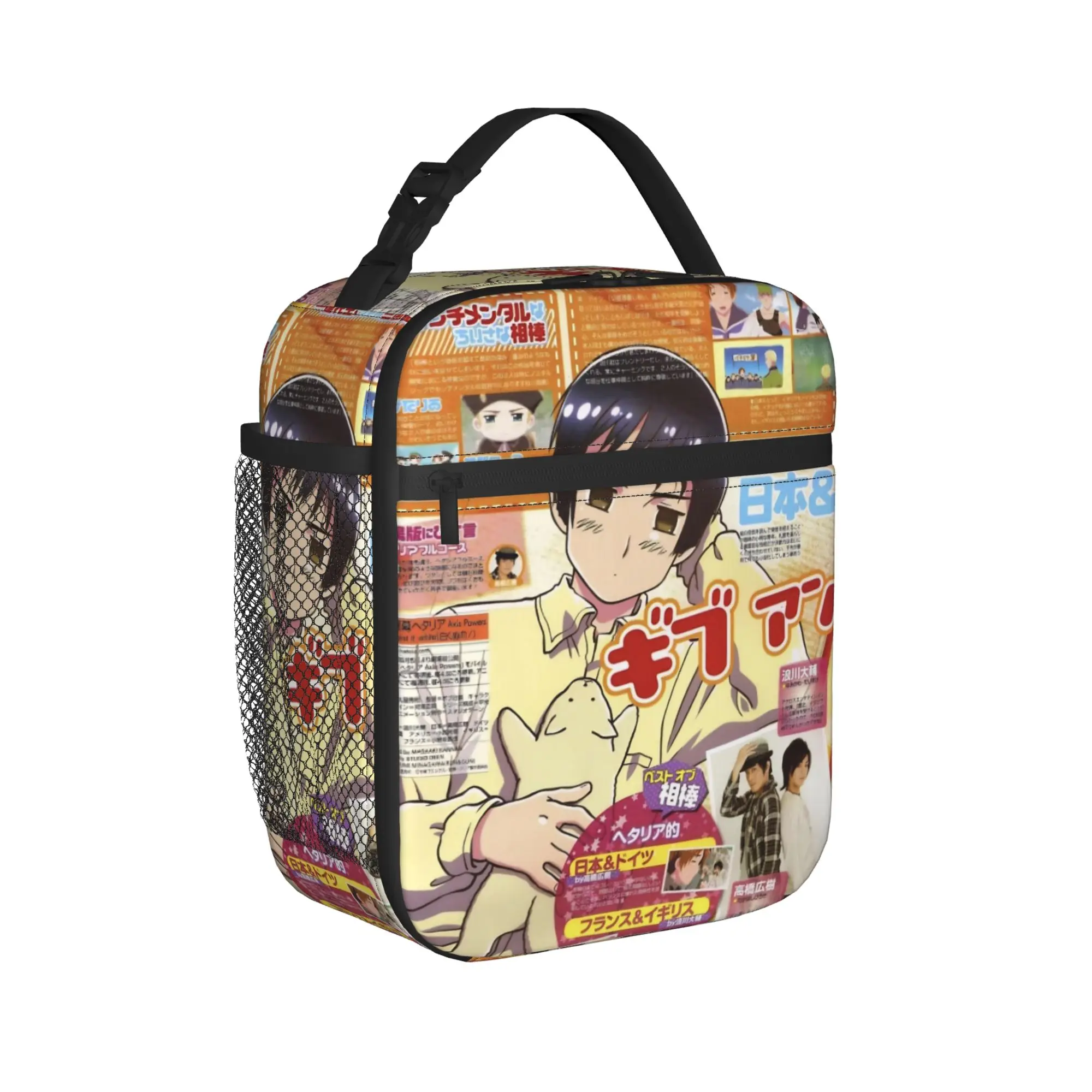 Hetalia Axis Powers Thermal Insulated Lunch Bags for Office  Reusable Food Bag Men Women Thermal Cooler Lunch Boxes