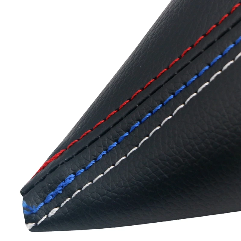 CYL-2 Pcs/Set New Car Shift Knob Stick Handbrake Leather Gaiter Boot Cover Case Gear Shift Collar For Bmw 3 Series E36 E46 M3