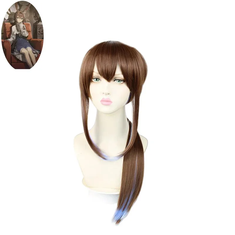 Anime Game Arknights Amiya Cosplay Costume White Shirt Dress Wig Hair Hoop Ears Adult Woman Cute Christmas Halloween Suits;2k,j'