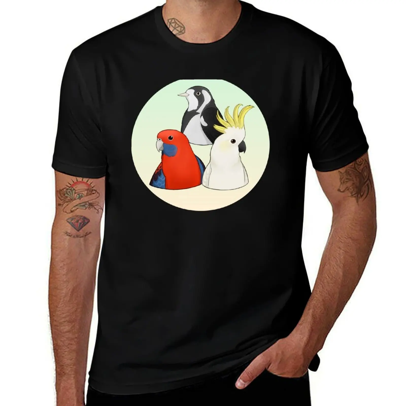 

Cute Birds T-Shirt Man t-shirt oversized shirts graphic Men's t shirts