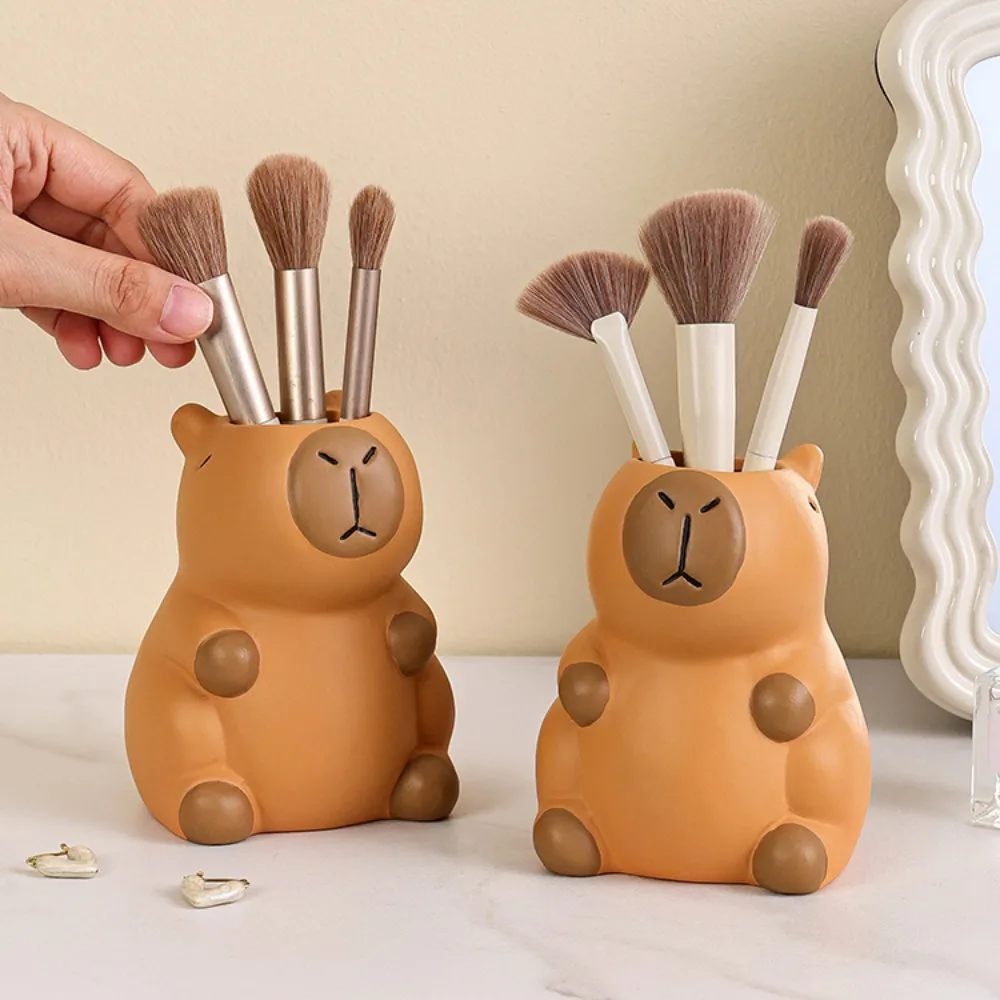 Ornament Capybara pennenhouder Tafelopslag Multifunctionele Capybara potloodopbergdoos Interessante cartoon