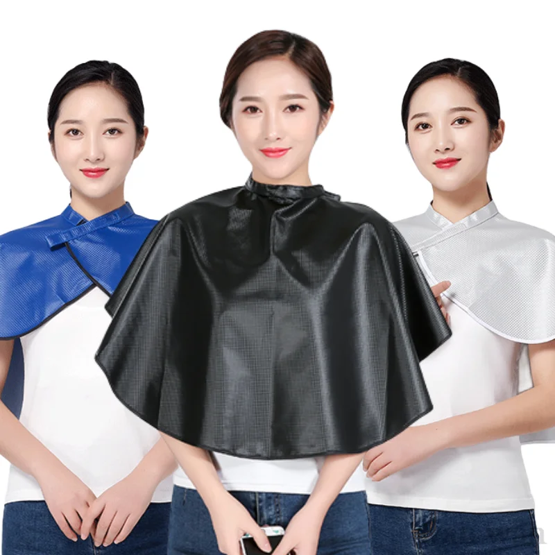 

Hairdresser Cape Waterproof Hairdressing Salon Haircut Cape Cloth Barber Hair Dye Tools Beauty Shop Makeup Short Apron Y0324