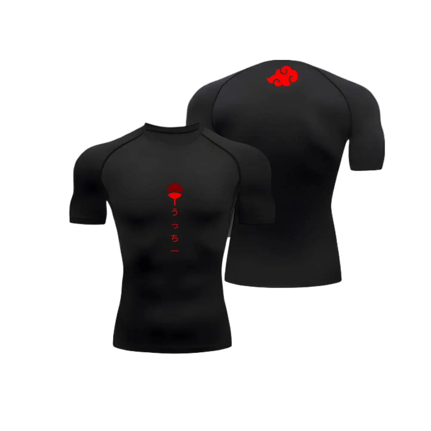 Anime Compression Shirt Men's Print Summer Short Sleeve Rash Guard Gym Workout T-Shirt Athletic Quick Dry Baselayer Undershirts image 5