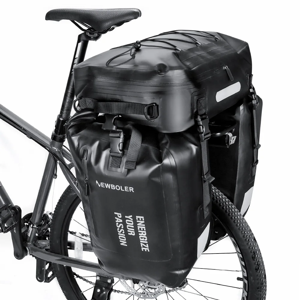NEWBOLER Fahrradtasche 3 in 1 Fahrradtasche 74L Große Kapazität Wasserdichte Fahrradtasche Fahrrad-Gepäckträgertasche Fahrrad-Gepäcktasche – Detail 17