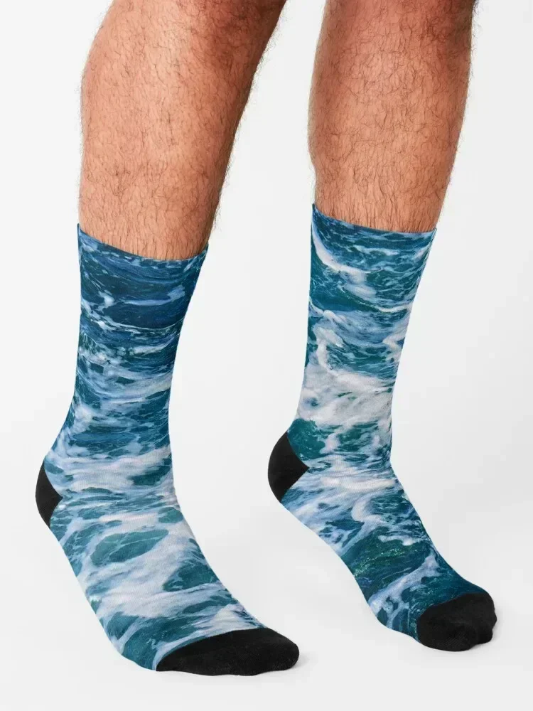 The stunning sea water at Cantick Head Lighthouse on the beautiful Orkney island of Hoy in Scotland Socks